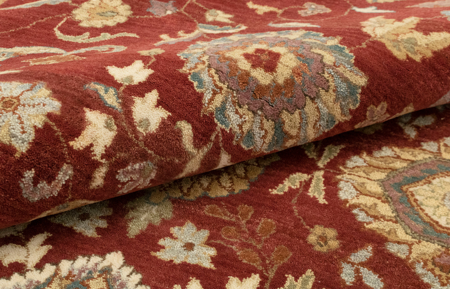 8x10 Sanguine Rust Classic vintage Oriental Woolen Rug | Shritija Rugs | Traditional Carpets Online